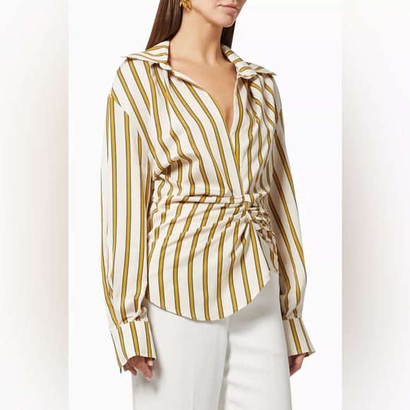 IN THE MOOD FOR LOVE Joelle Draped Shirt - Picture 1 of 10